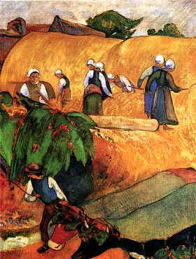 Paul Gauguin Harvest Scene France oil painting art